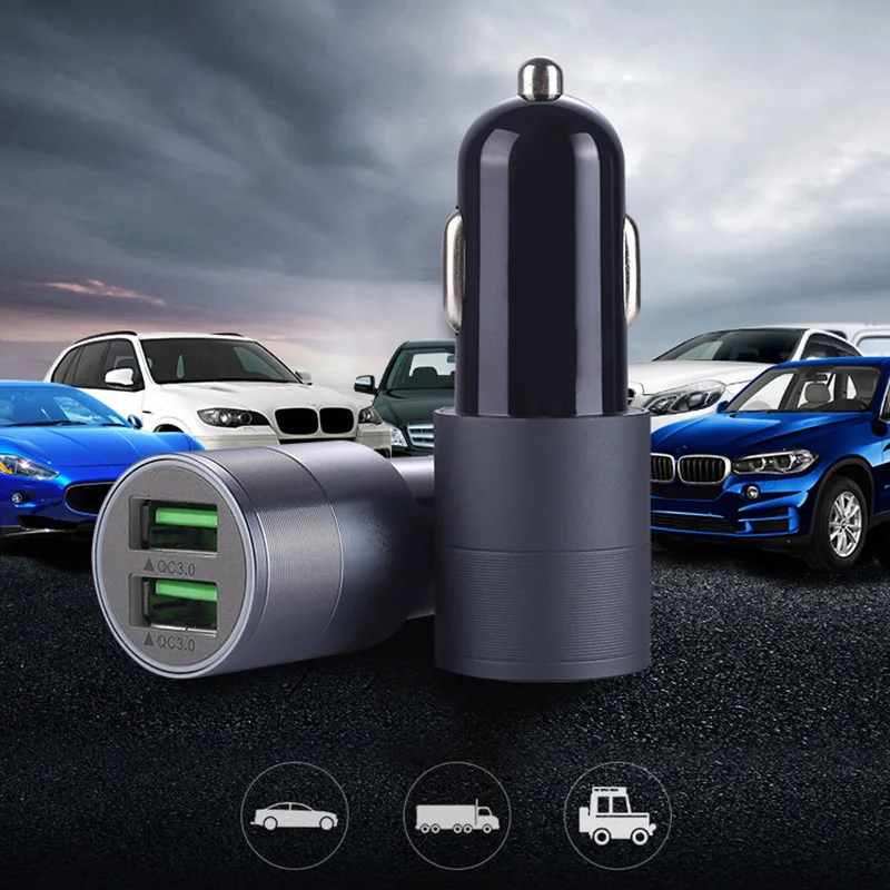 Быстрая Доставка USB Автомобильное зарядное устройство с быстрой зарядкой