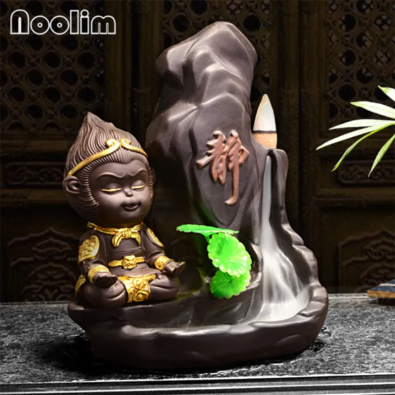 Творческий фиолетовый глиняный Король обезьян дым обратного потока ладан