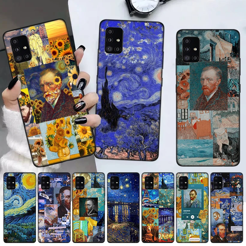 

Starry Night Van Gogh Phone Case For Samsung Galaxy A52 A51 A71 A72 A12 A22 A32 A42 A21S A31 A41 A02S A11 A01 Cover Coque Funda