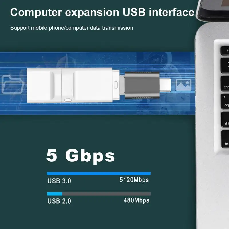 Адаптер USB C Type на 3 0 адаптер Thunderbolt Type-C OTG кабель для Macbook Pro Air Samsung S10 S9 |