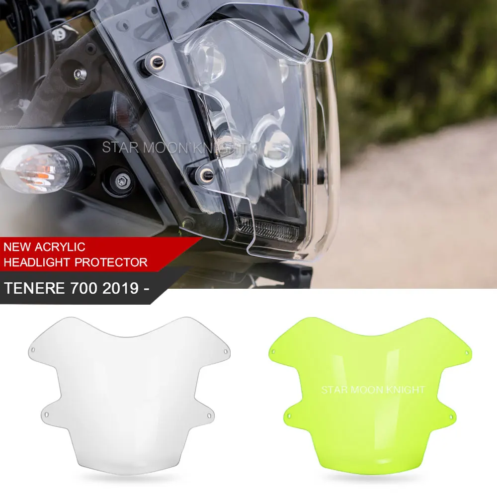 Акриловая защита для фар мотоциклов Yamaha Tenere 700 TENERE700 T700 T7 XT700 Z XT700Z 2019 защитный