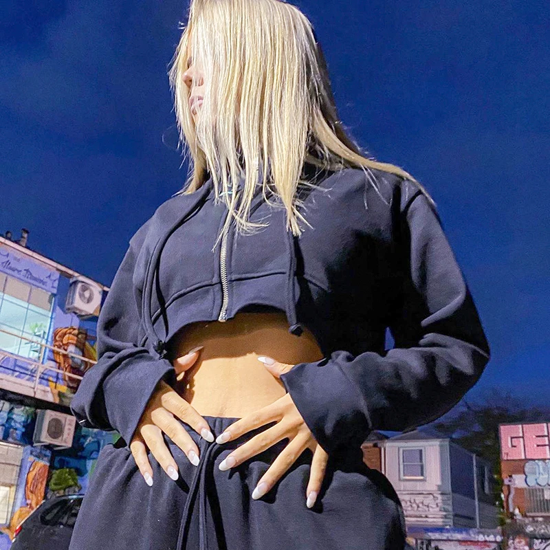 

Dark Academia Back Butterfly Printed Cropped Hoodie Women Gothic Punk Style Long Sleeve Zipper Sweatshirt Sportswear Iamhotty