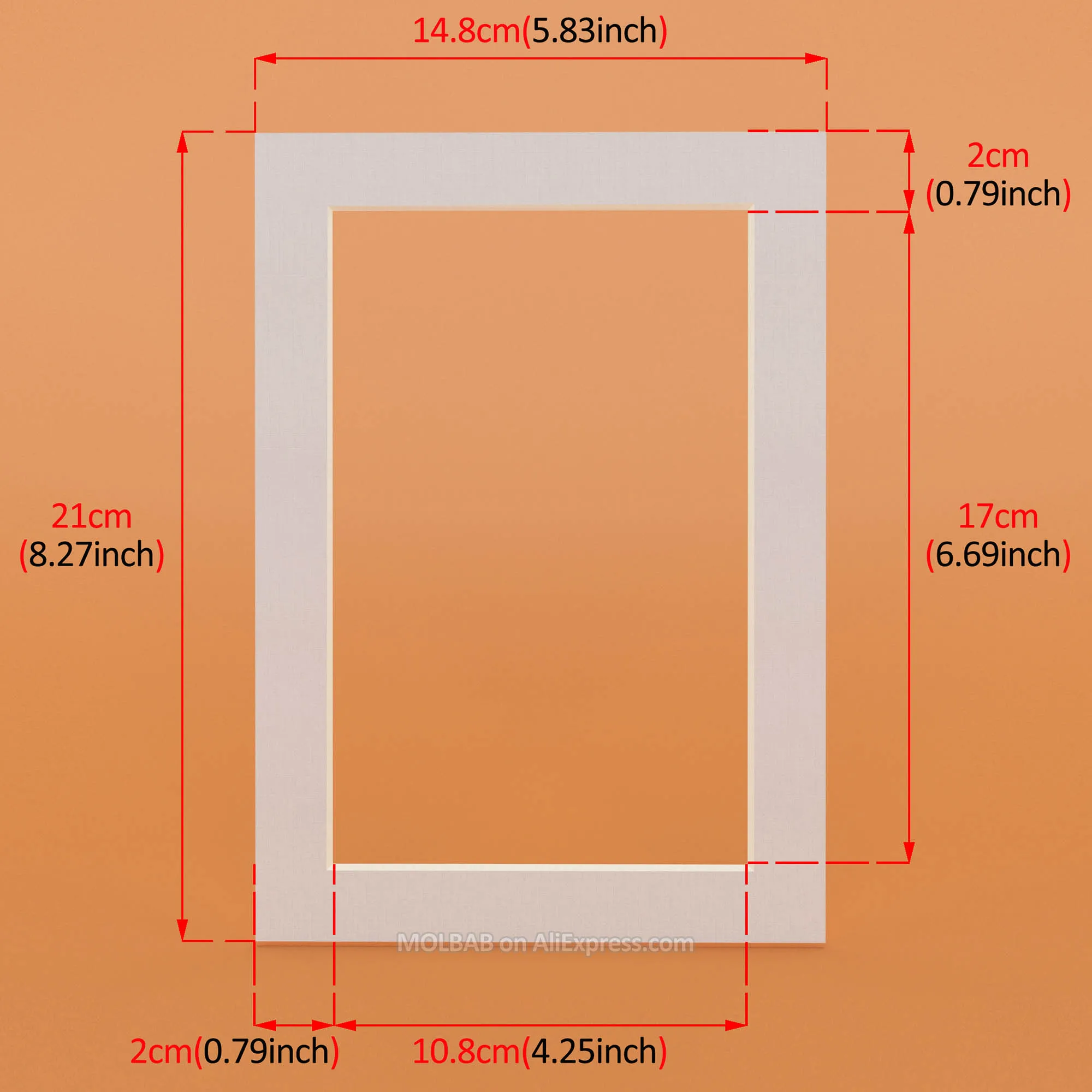 White A5 Border 2cm Белые/черные фотоковрики прямоугольник А3/А4/А5 картон крепления текстурированная поверхность для картин рамки Декор паспарту 12 шт./лот - Цвет: White A5 Border 2cm