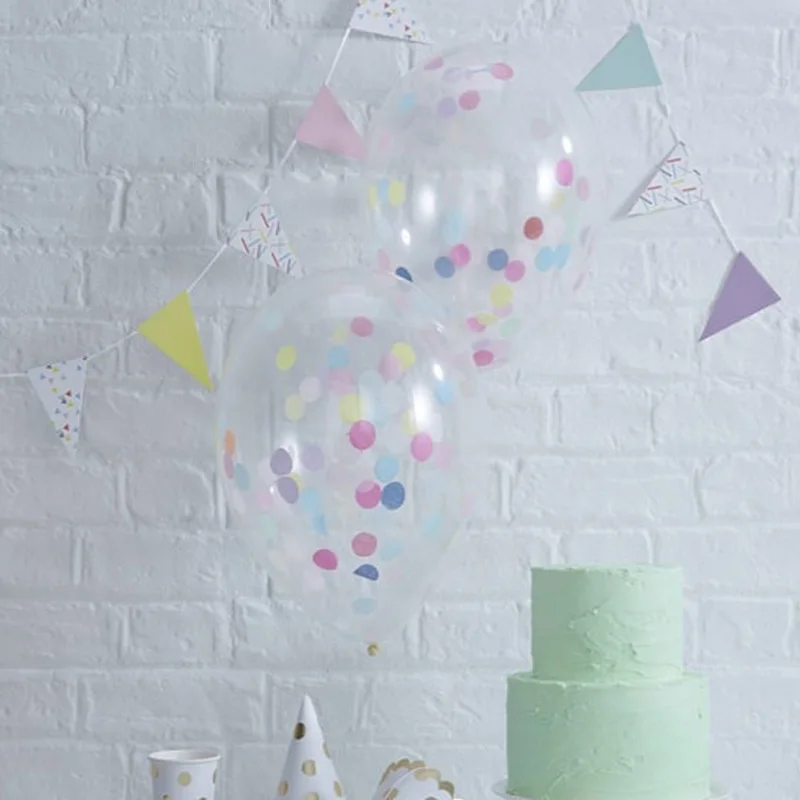 25g Round Confetti Tissue Paper Pink Dots Filling Balloons Baby Shower Unicorn Birthday Party Decorations Kids DIY Accessories | Дом и сад