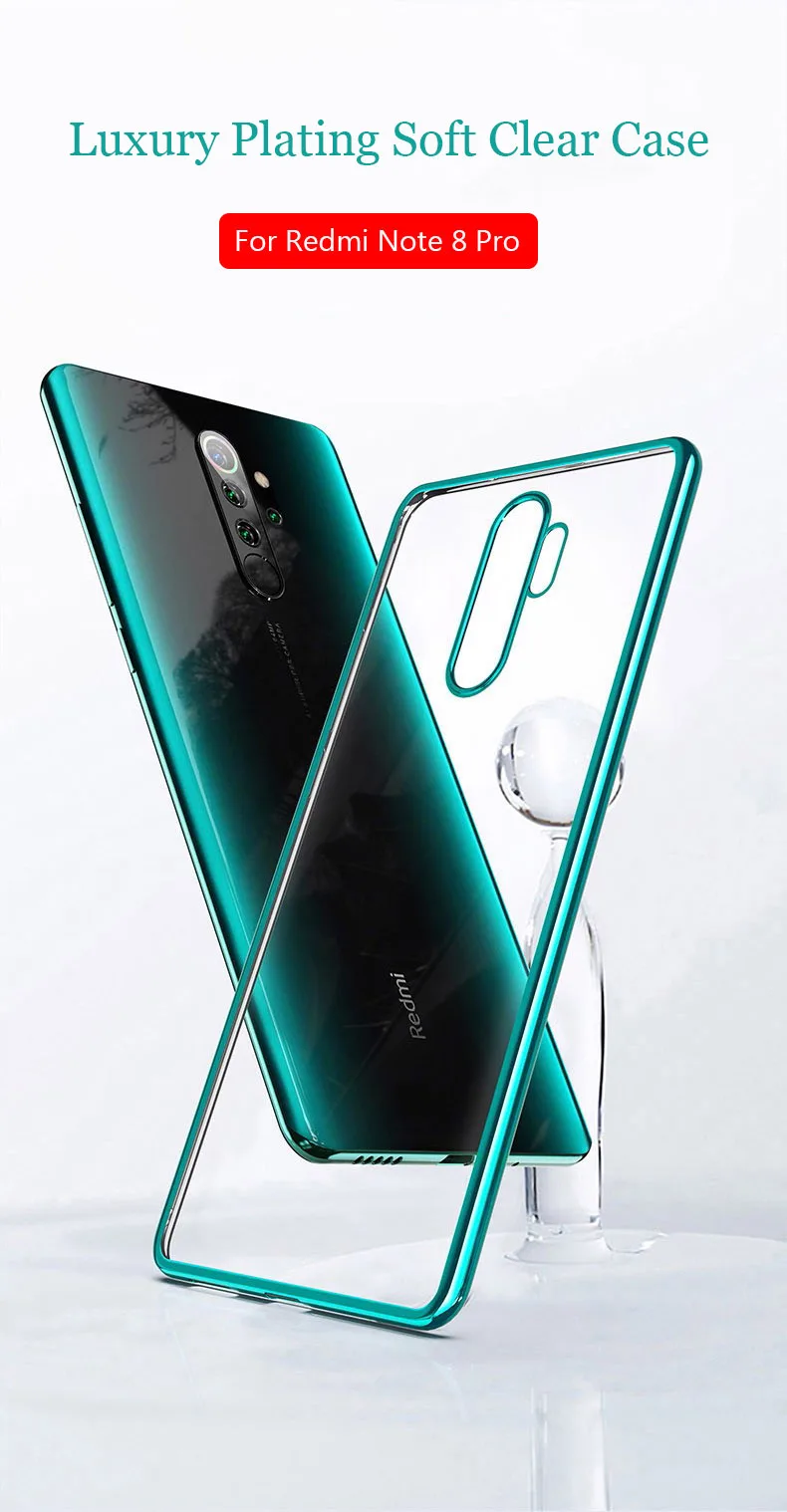 Lainergie для Xiao mi Red mi Note 8 чехол с покрытием мягкий прозрачный чехол для телефона для Xiao mi Red mi Note 8 Pro Чехол Red mi 8 8A mi Note 10 Pro