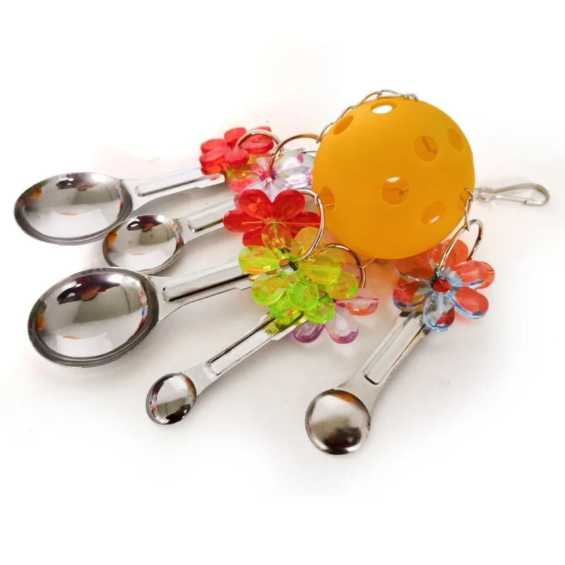 

Bird Parrot Toy Bell Hanging Ball Parrot Sound Training Toy Bird Accessories Cockatiel Parakeet Accessories Pet Supplies