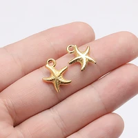 20pcslot 1613 8mm handmade starfish charms pendant for earrings necklace jewelry accessories parts diy jewelry findings making