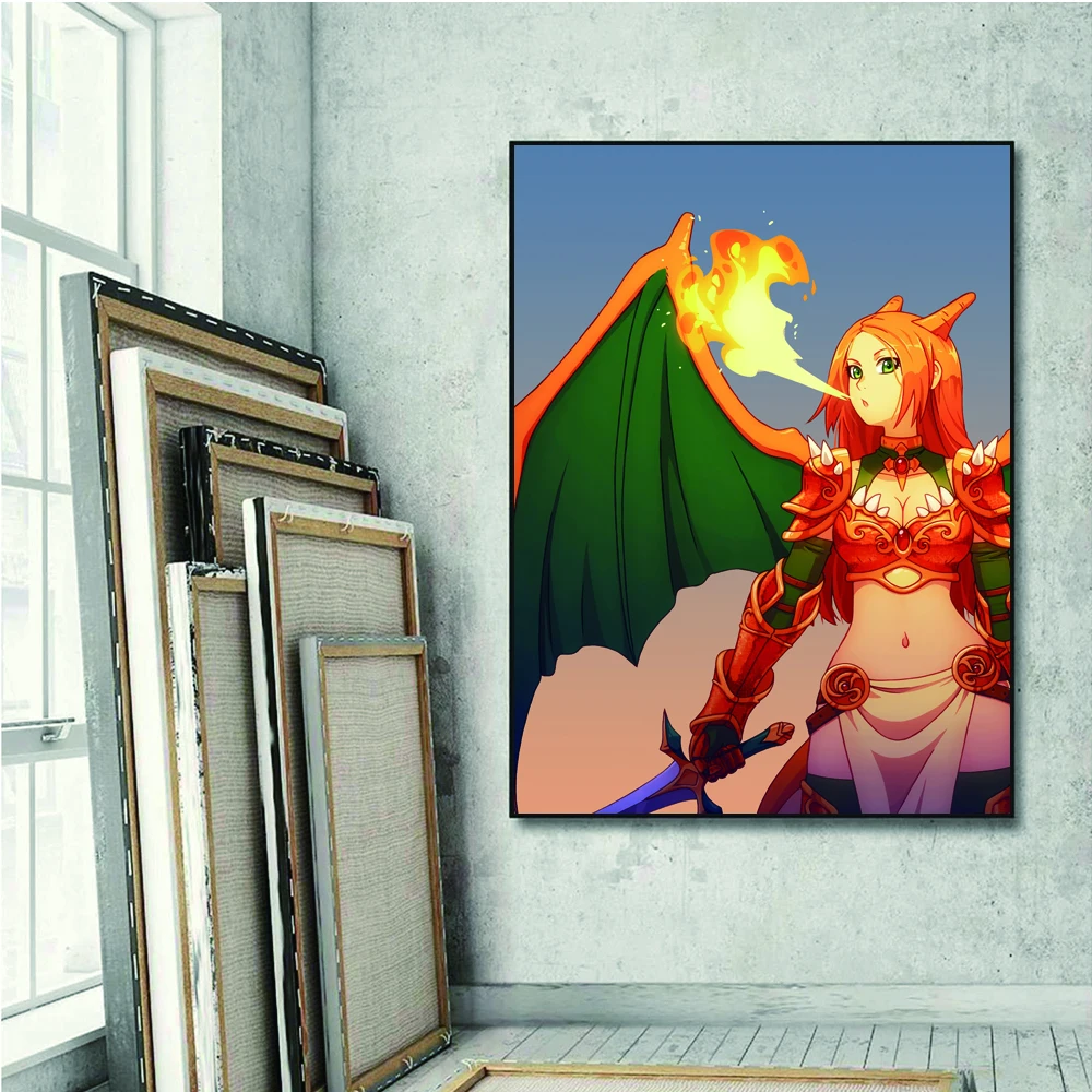 

Abstract Wall Art Canvas Painting Modern Living Room Canvas Poster HD Anime Poster Home Decorative Painting Room Decoration