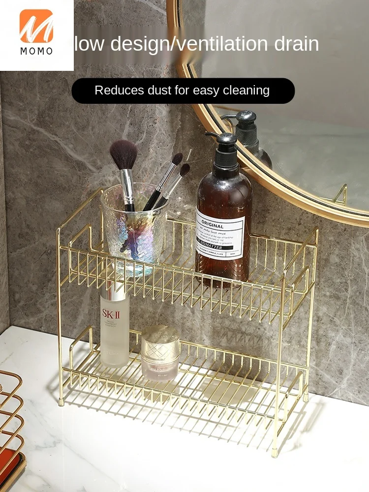 

Bathroom Countertop Commodity Shelf Cosmetics Storage Rack Hand Washing Vanity Storage Rack