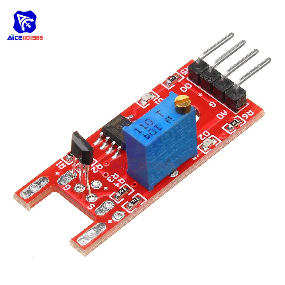 Магнитный Стандартный Линейный сенсорный модуль diymore Hall для Arduino AVR PIC KY-024 |