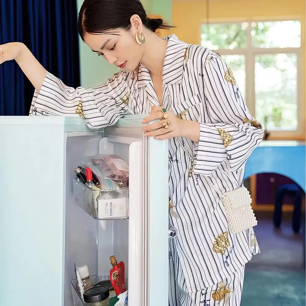 

Пижамный комплект женский из 2 предметов, Шелковый Атласный пижамный комплект с длинным рукавом, весна-лето 2021