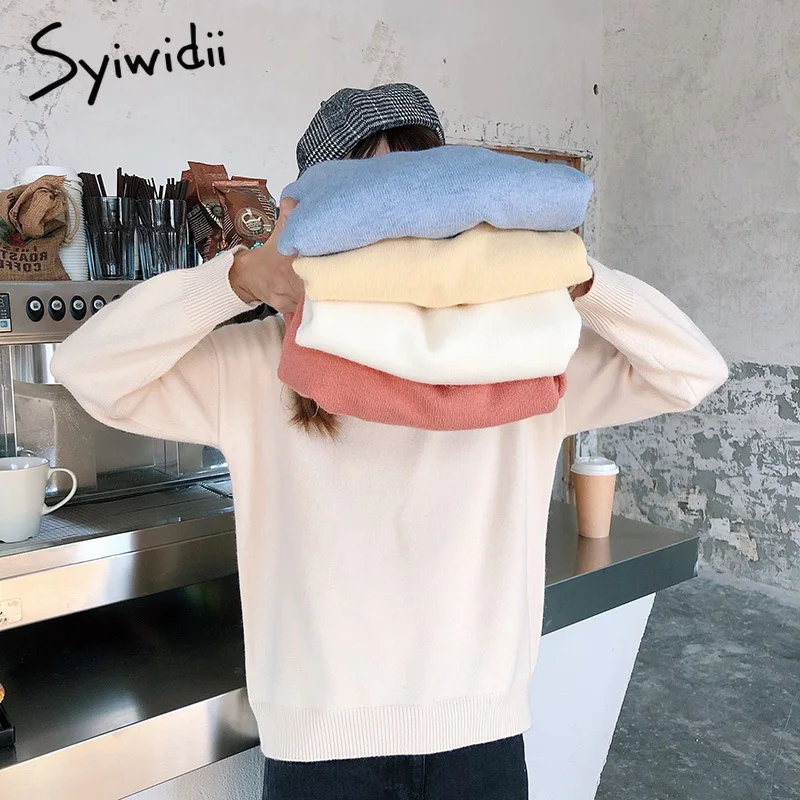 Женский кашемировый свитер s желтый вязаный с круглым вырезом и длинными