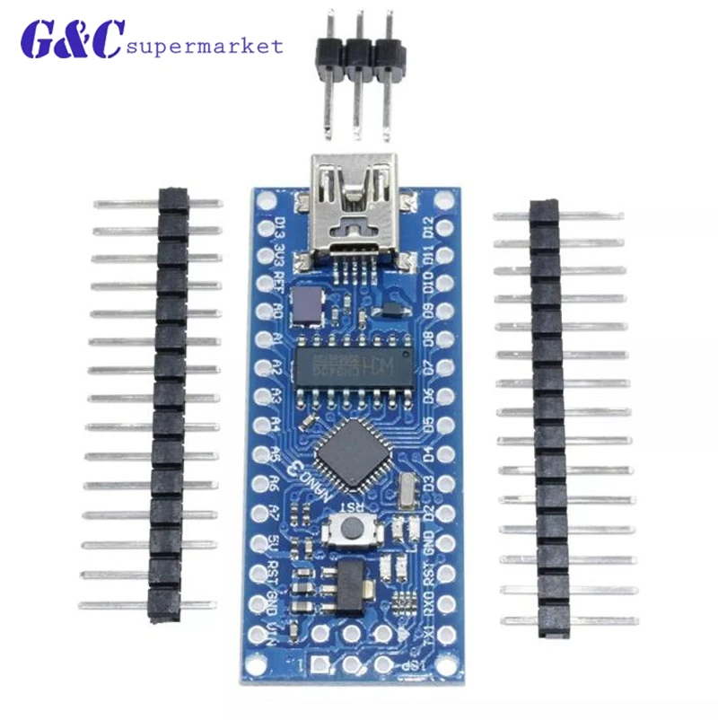 Nano V3.0 ATmega168/328 P CH340G/5 В 16 м микроконтроллер для Arduino ATF с Загрузчиком совместимый
