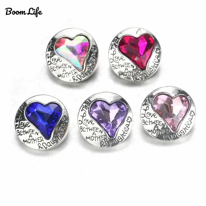 10 шт./лот горячая Распродажа трендовые 18 мм кнопка фиксации сердца ювелирный