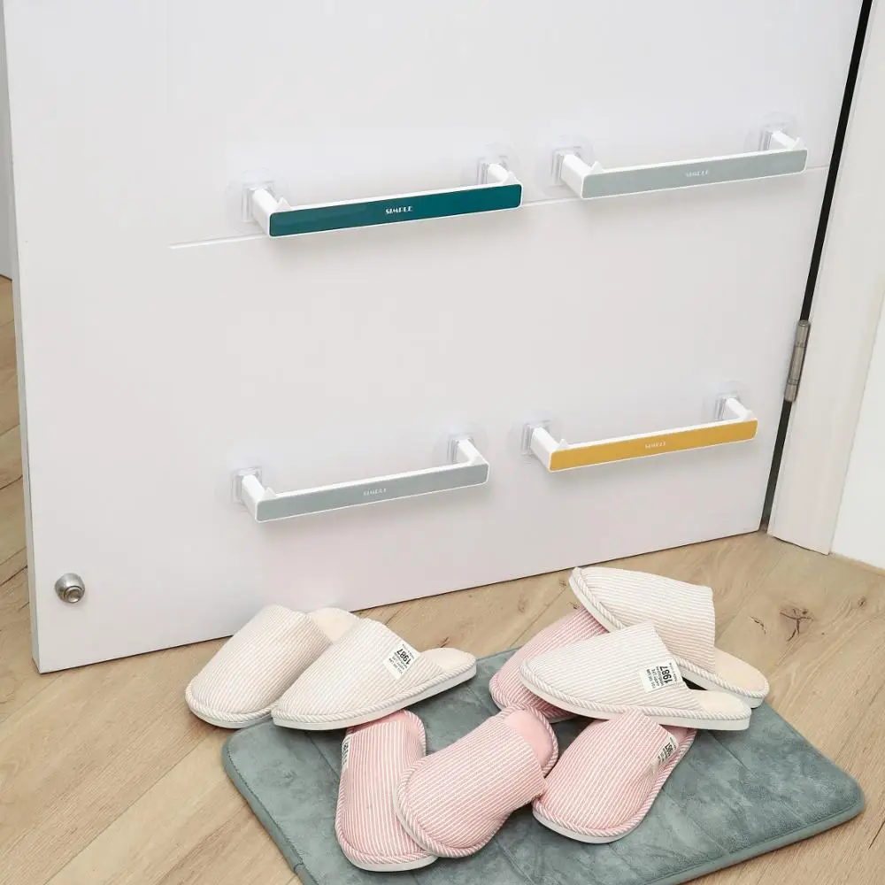 

Wall Mounted Bathroom Shelves Slippers Hanger Shoes Organizer Hanging Shoe Rack Box Kitchen Pot Lid Holder Towel Dishcloth Shelf