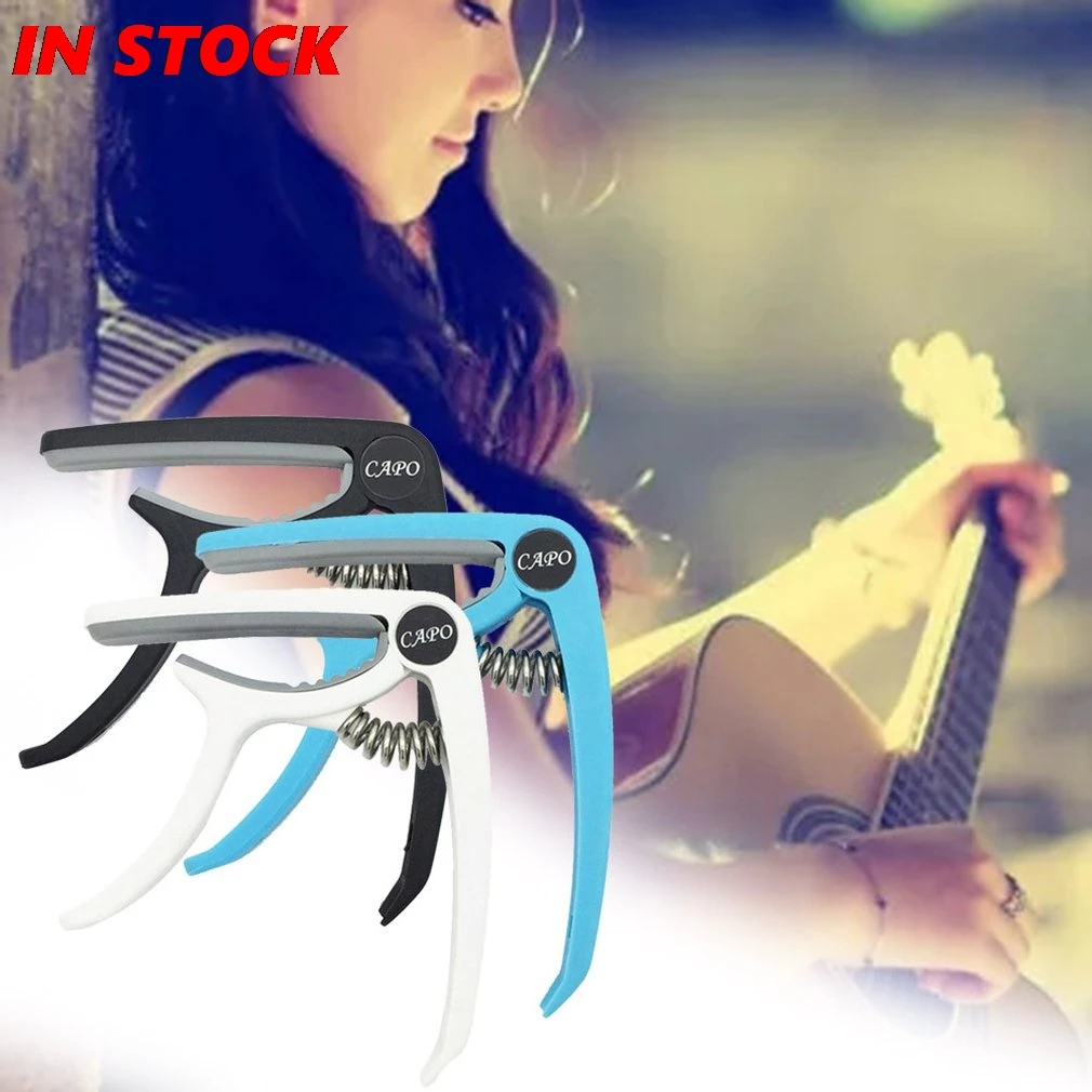 2021 neue kunststoff gitarre capo für 6 string akustische klassische elektrische guitarra tuning clamp musical instrument zubehör free globa