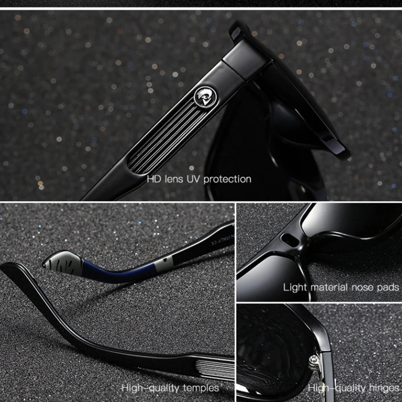 

2 PACK Sport Style Pilot Polarized Sunglasses Men DUBERY Brand Fashion Design Sun Glasses Lightweight Frame UV400 Lens Goggles
