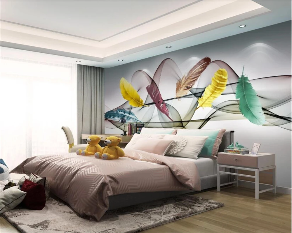 Beibehang пользовательские обои фото светильник класса люкс ручной росписью