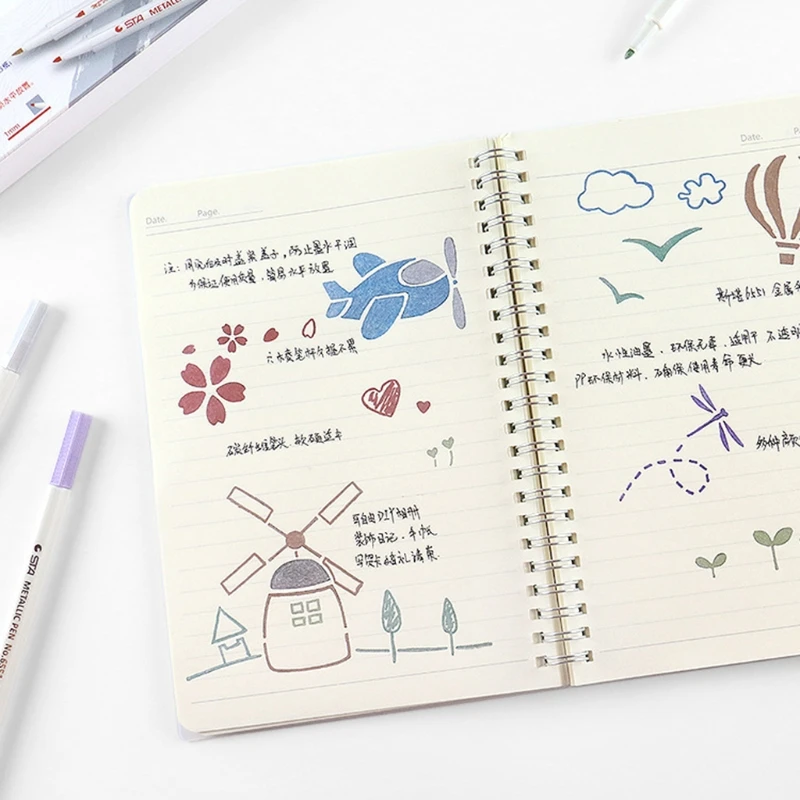 

10 Colors Epoxy Resin Highlights Metallic Permanent Marker Craft Outline Pearlescent Drawing Pen Resin Coaster Paint Pen