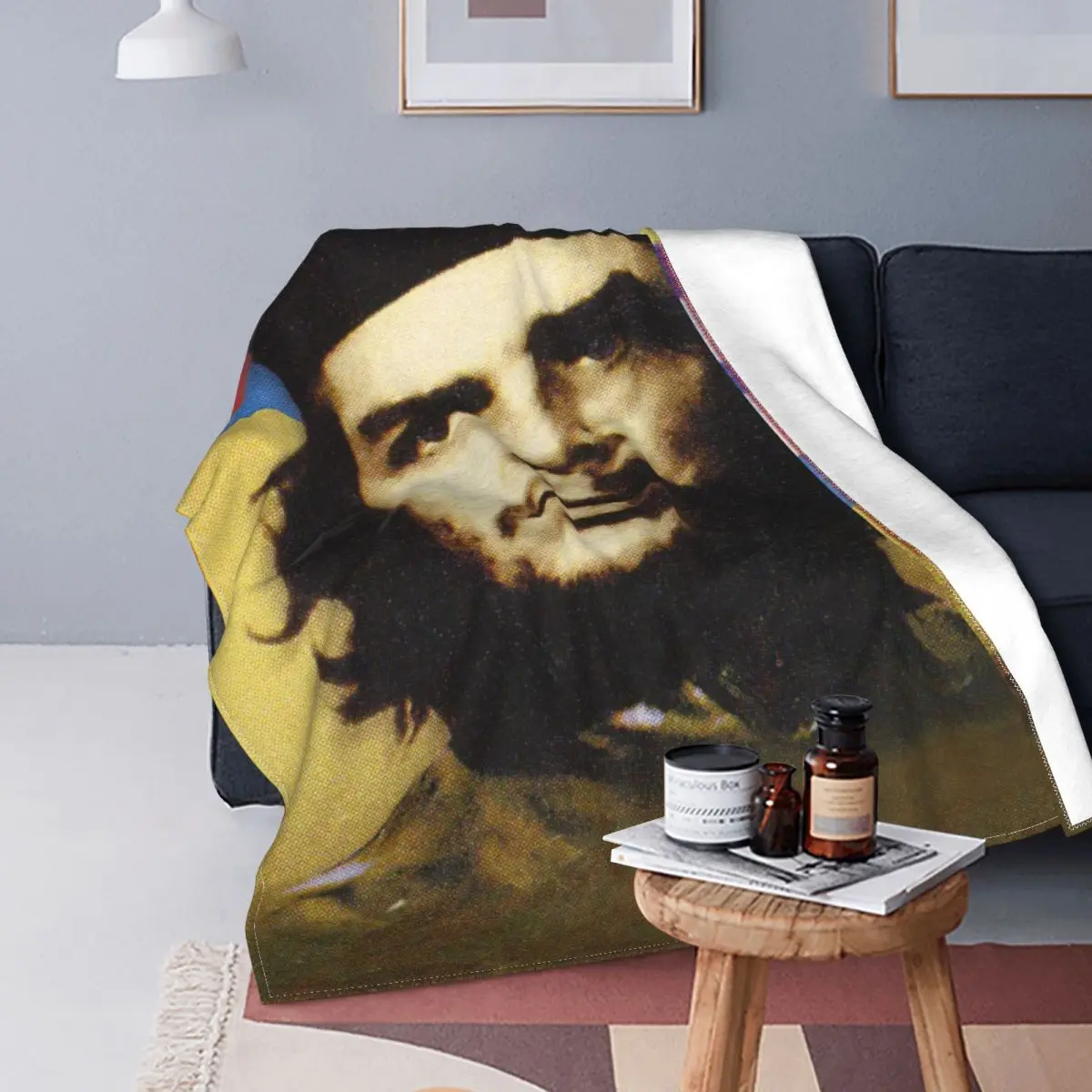 

Фланелевое покрывало Che Guevara, тонкое покрывало 50-летия победы Кубинской революции, покрывало для путешествий на открытом воздухе