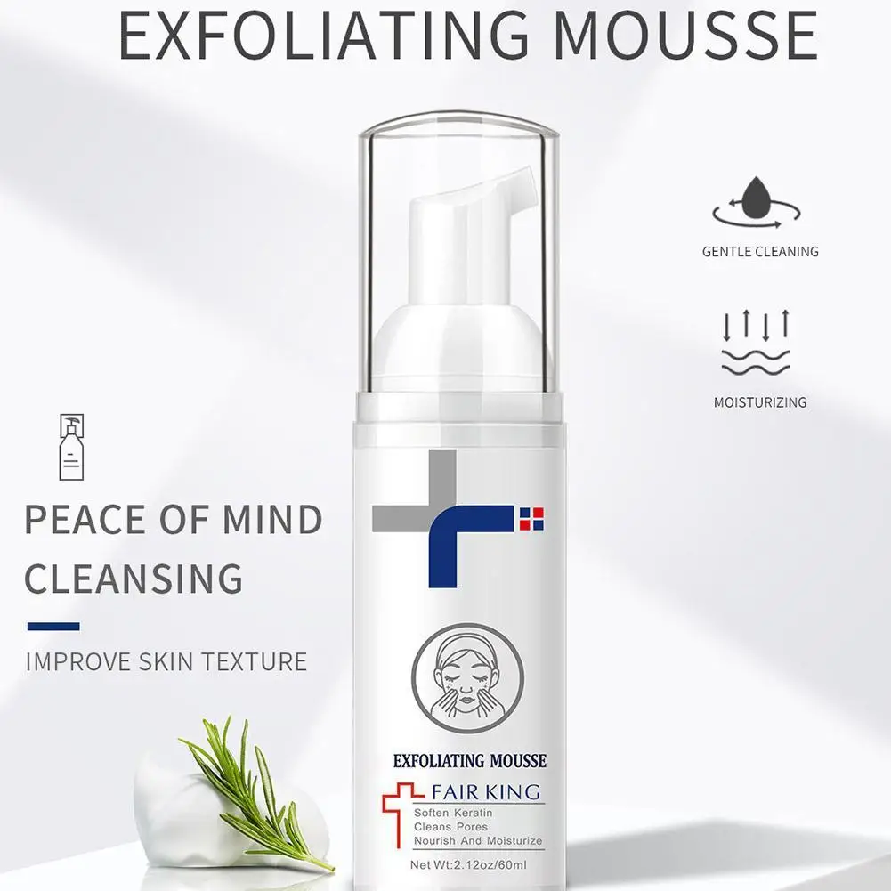 exfoliating mousse peeling gel face deeply moisturizing smooth cream skin types all remove P4J1 | Красота и здоровье