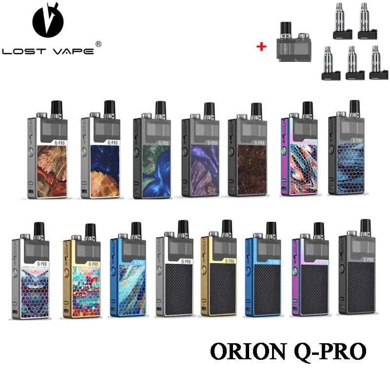 Оригинальный комплект Lost Vape Orion Q PRO Pod 2 мл картридж и аккумулятор Li Po 950 мАч
