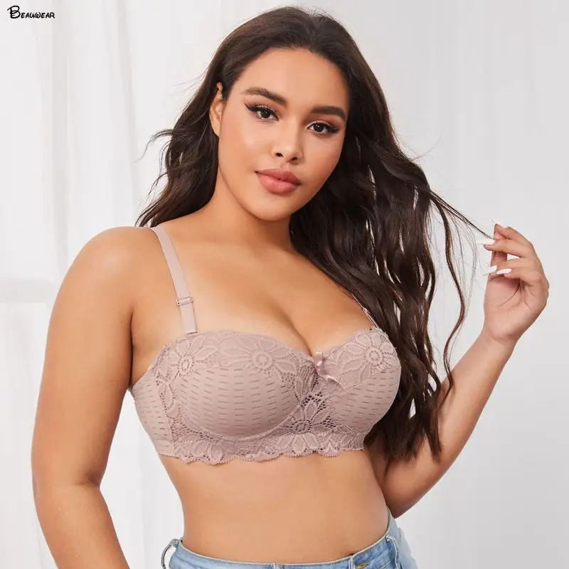 Beauwear Новый половина чашки Бюстгальтеры 85 100 Для женщин белье Цветочный принт с