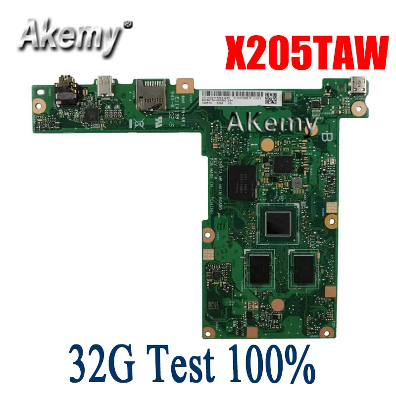 

Материнская плата для ноутбука Amazoon X205TA для For Asus X205TA X205TAW X205T X205 тестовая оригинальная материнская плата X205TA X205TAW 32G