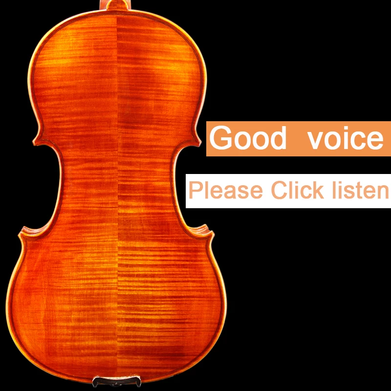 Высококачественная скрипка ручной работы из массива дерева 4/4 с узором тигра и