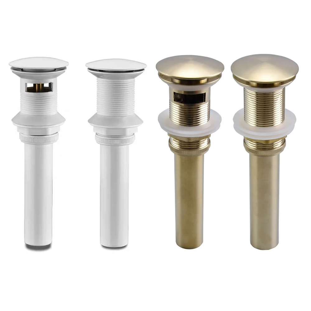 Матовая Золотая раковина выдвижной фильтр для слива раковины в ванной комнате