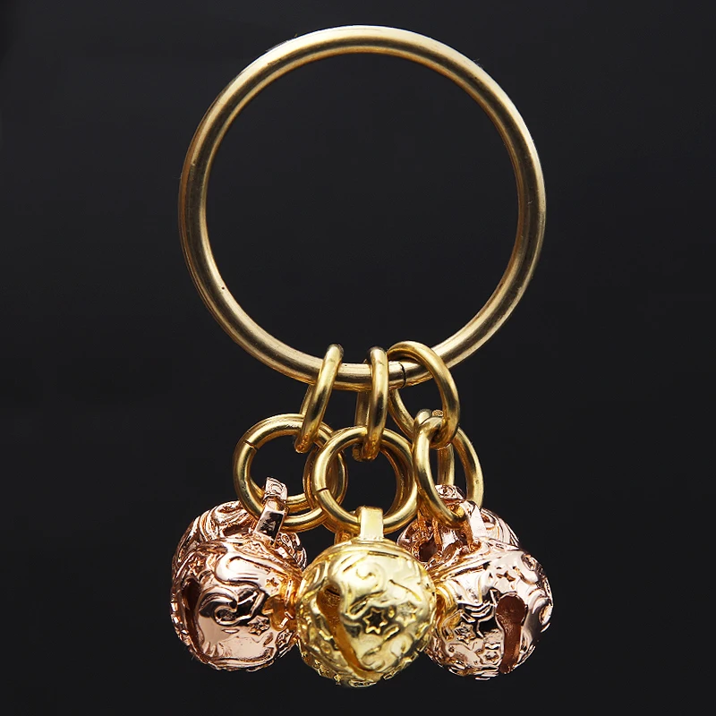 

Brass small bell, crisp car key pendant, anti lose key chain pendant, schoolbag, mobile phone pendant