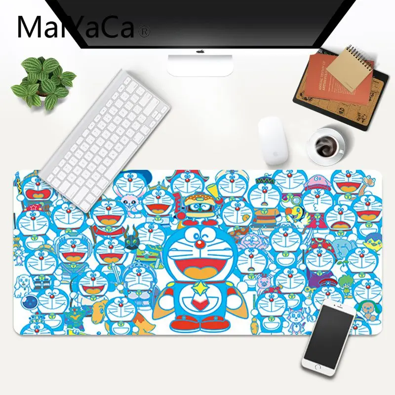 

MaiYaCa Doraemon DIY Design Pattern Game mousepad Anti-slip Rubber Gaming Mouse Mat xl xxl 800x300mm for Lol world of warcraft