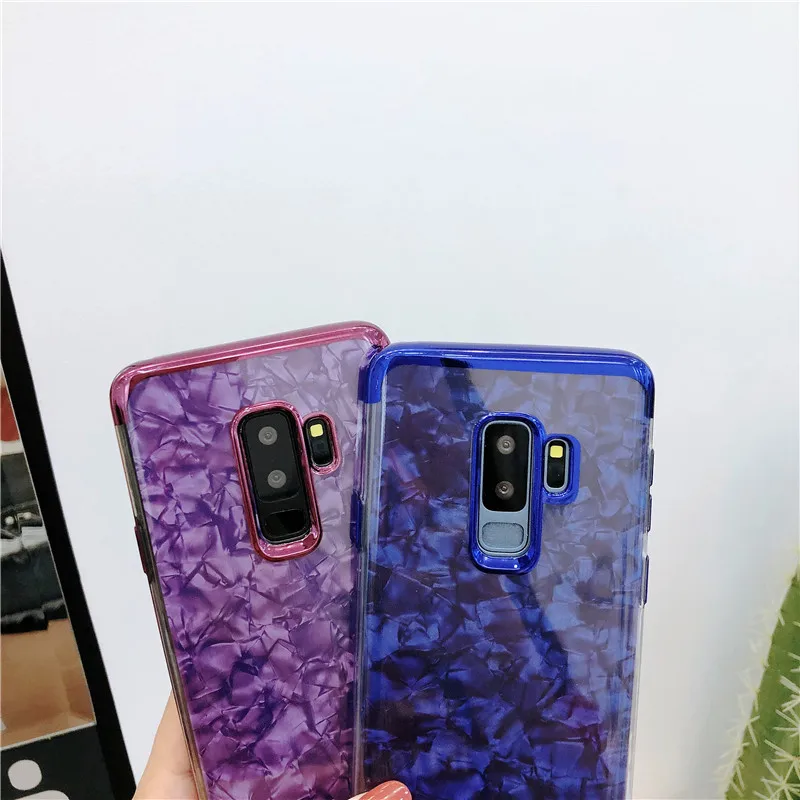 Блестящий Мраморный чехол для Samsung Galaxy S9 Plus S10 5G S8 S7 Edge покрытие из ТПУ бампер Note 10 9