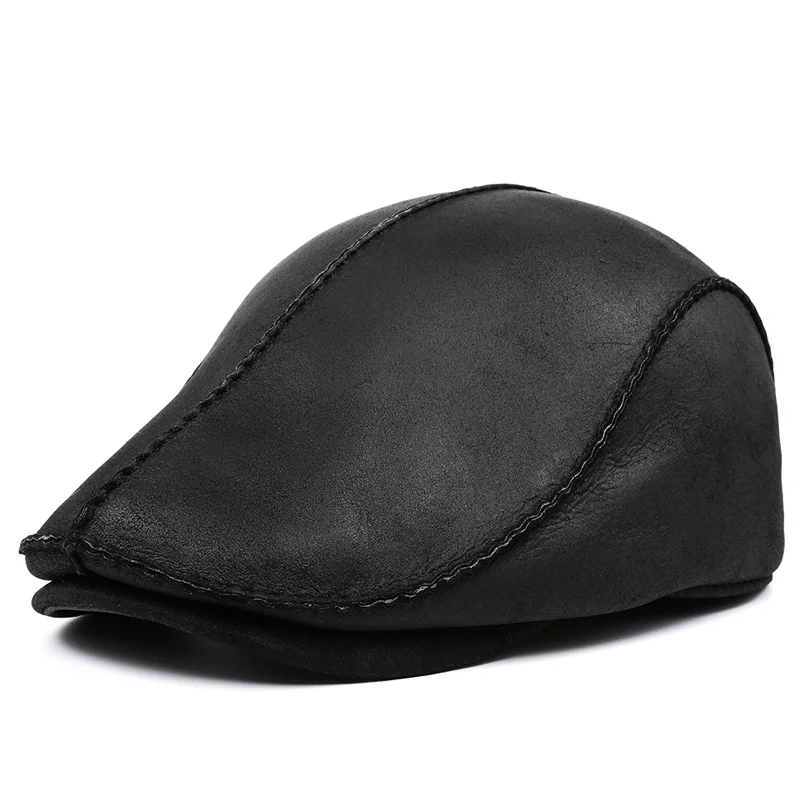 Зимняя Шапка бини 2021 Новинка Мужская шапка с утиным языком меховые теплые