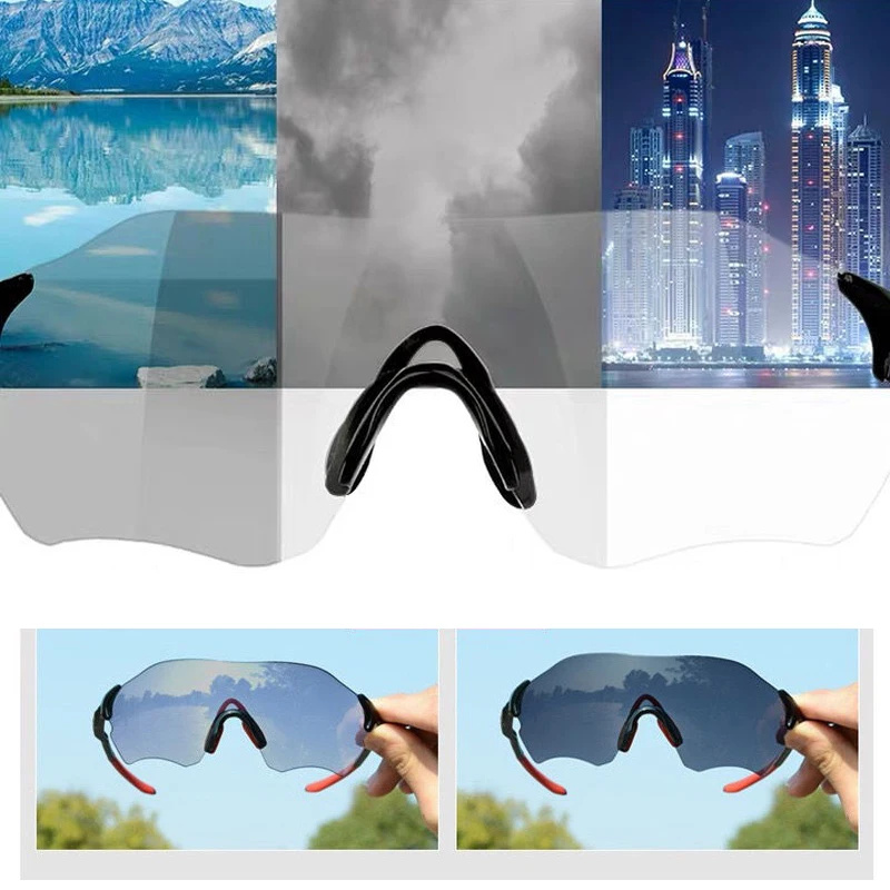 Быстрые фотохромные велосипедные очки спортивные солнцезащитные для велоспорта