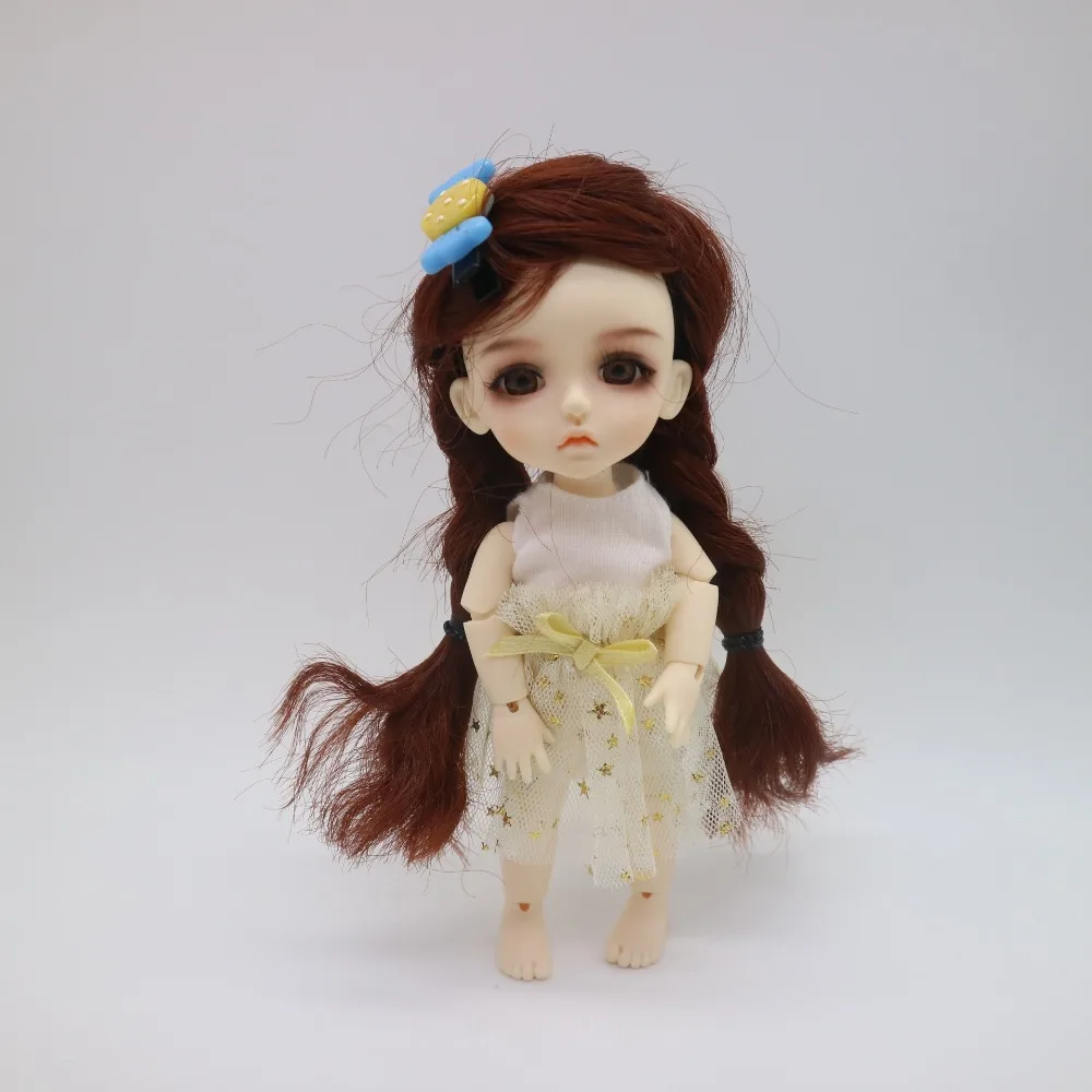 15 см BJD 1/8 кукла суставная Смола включает глаза одежда парики