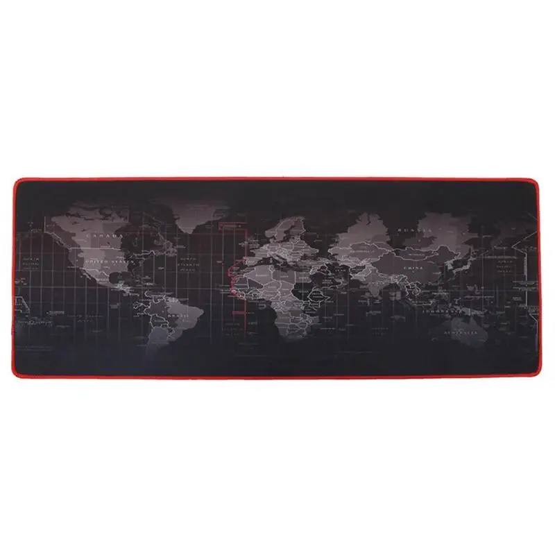 Большой игровой коврик для мыши на заказ с картой мира противоскользящий