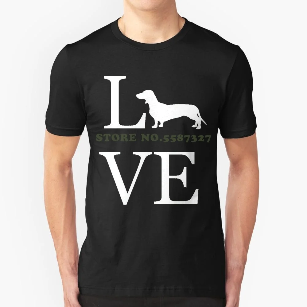 

Летняя модная мужская футболка с надписью Love Dachshund, I Love Dachshunds Dog