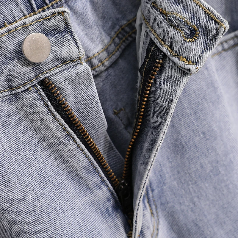 High Waist Wide Leg Pants Women High Street Jeans Plus Size Straight Loose Drape Trousers Spring and Autumn