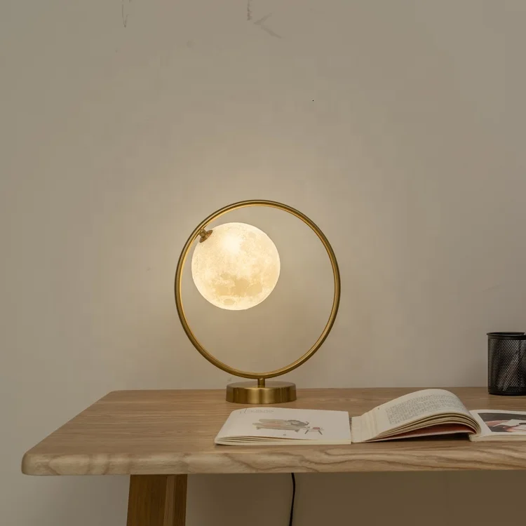 Modern Decorative Luxury Round Glass Ball Table Lamp With Golden Base For Hotel Bedside Lustre Pendente lustre pendente | Лампы и