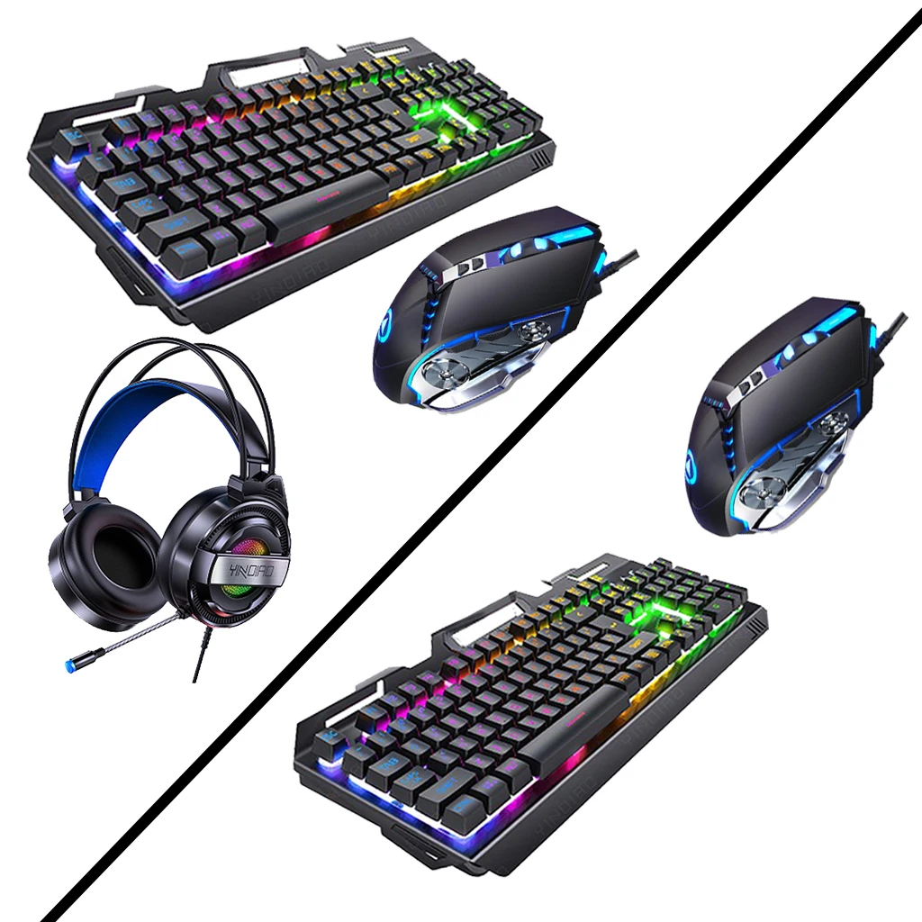 

Wired Gaming Keyboard and Mouse Combo with Multimedia Keys for Windows PC