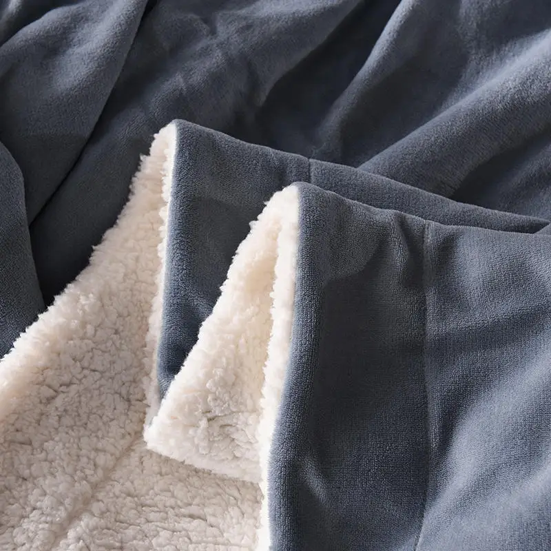 Высококачественное супертеплое одеяло роскошное толстое для кровати Флисовое