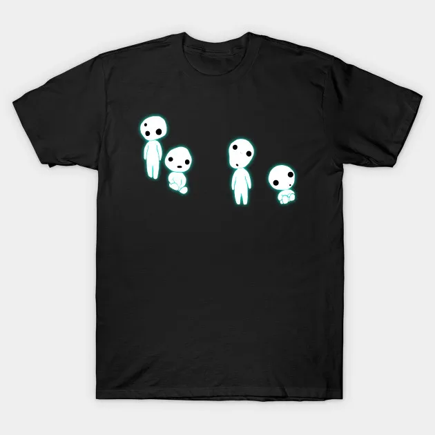 Мужская футболка с изображением светящегося леса и алкогольных напитков женская