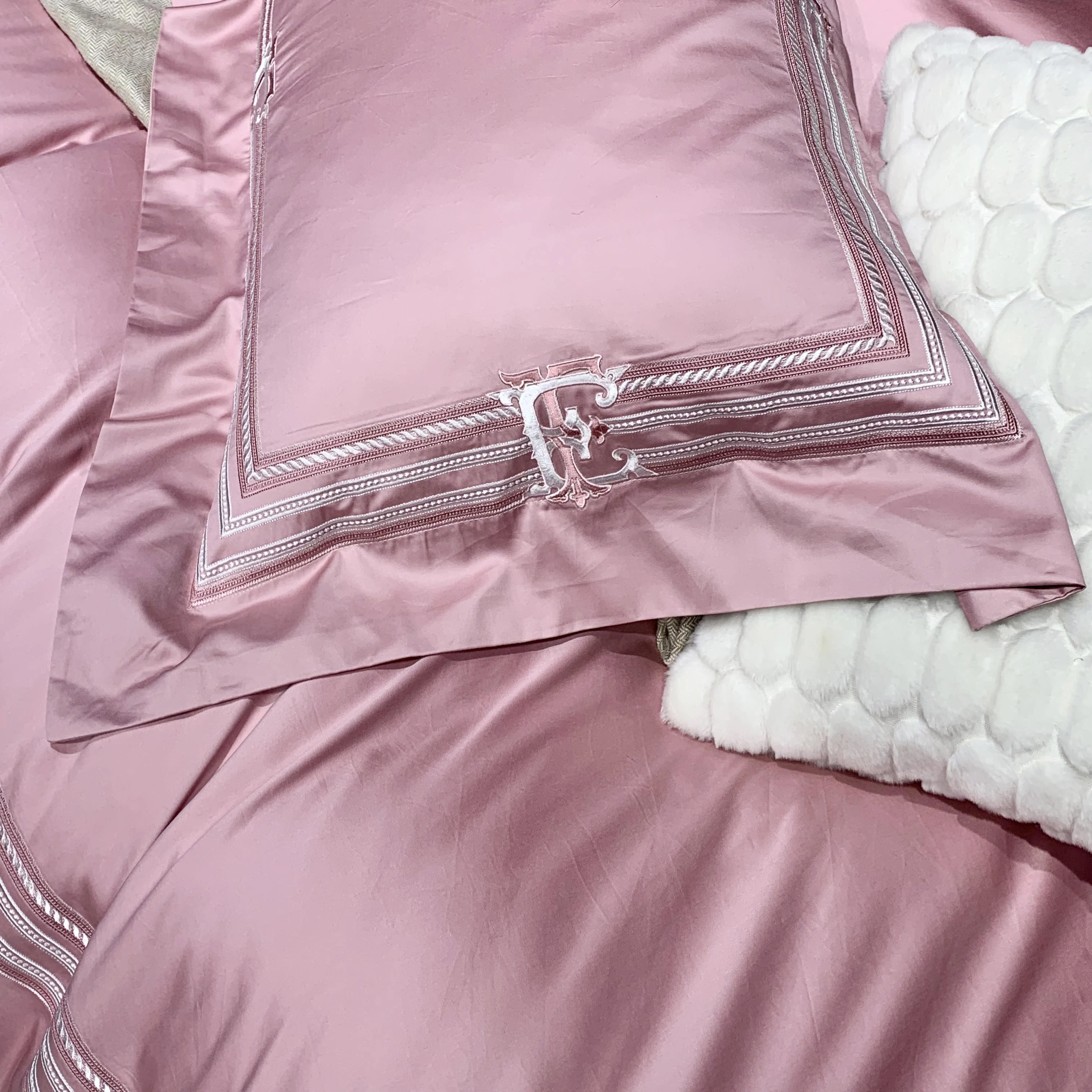 Caiyitang 100% хлопок Гладкий мягкий шелк как Комплект постельного белья блестящий