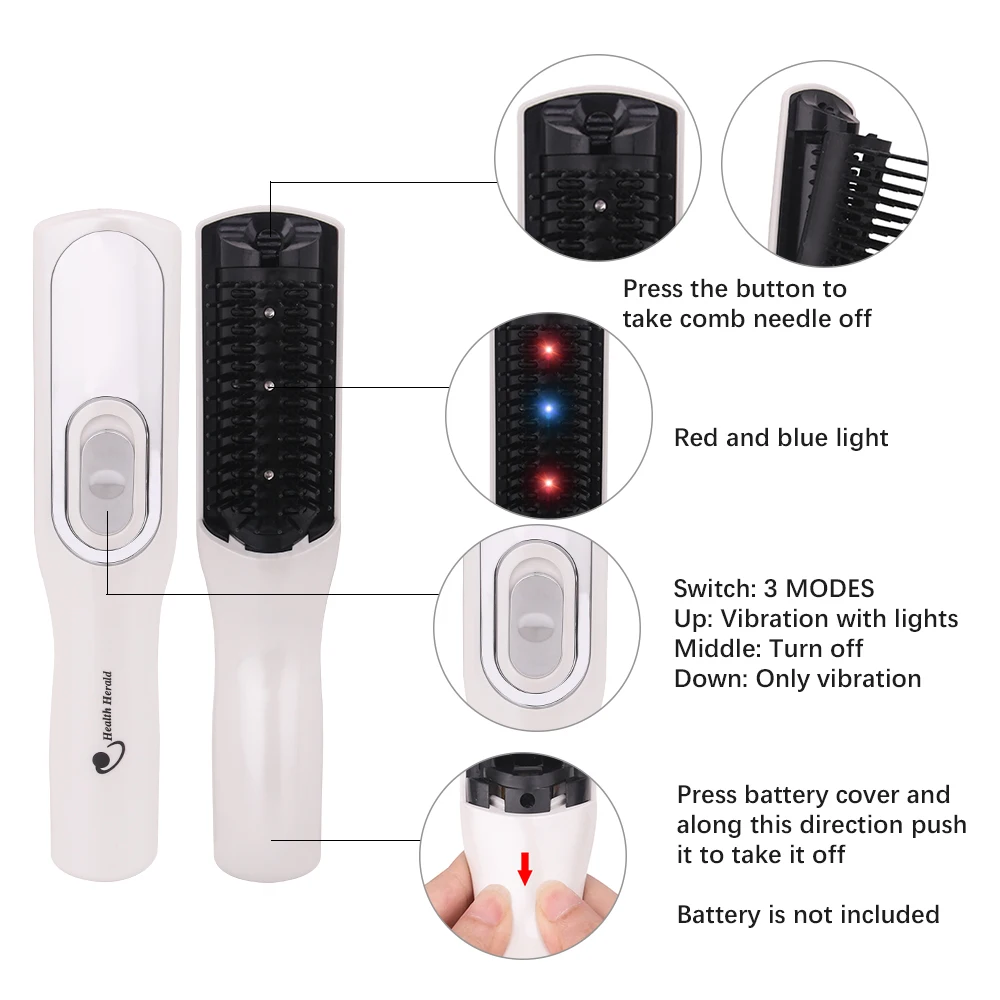 Beauty Star инфракрасный лазерный массаж гребень для роста волос лазерная терапия