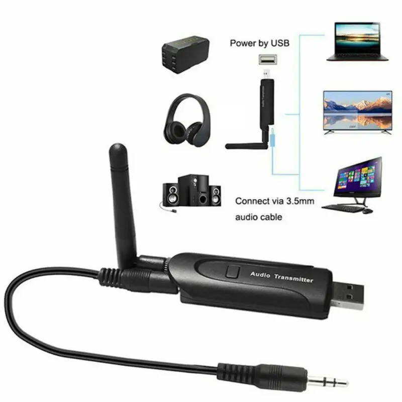 Беспроводной Bluetooth приемник B5 передатчик ТВ аудио стерео адаптер с выходом 3 5 мм
