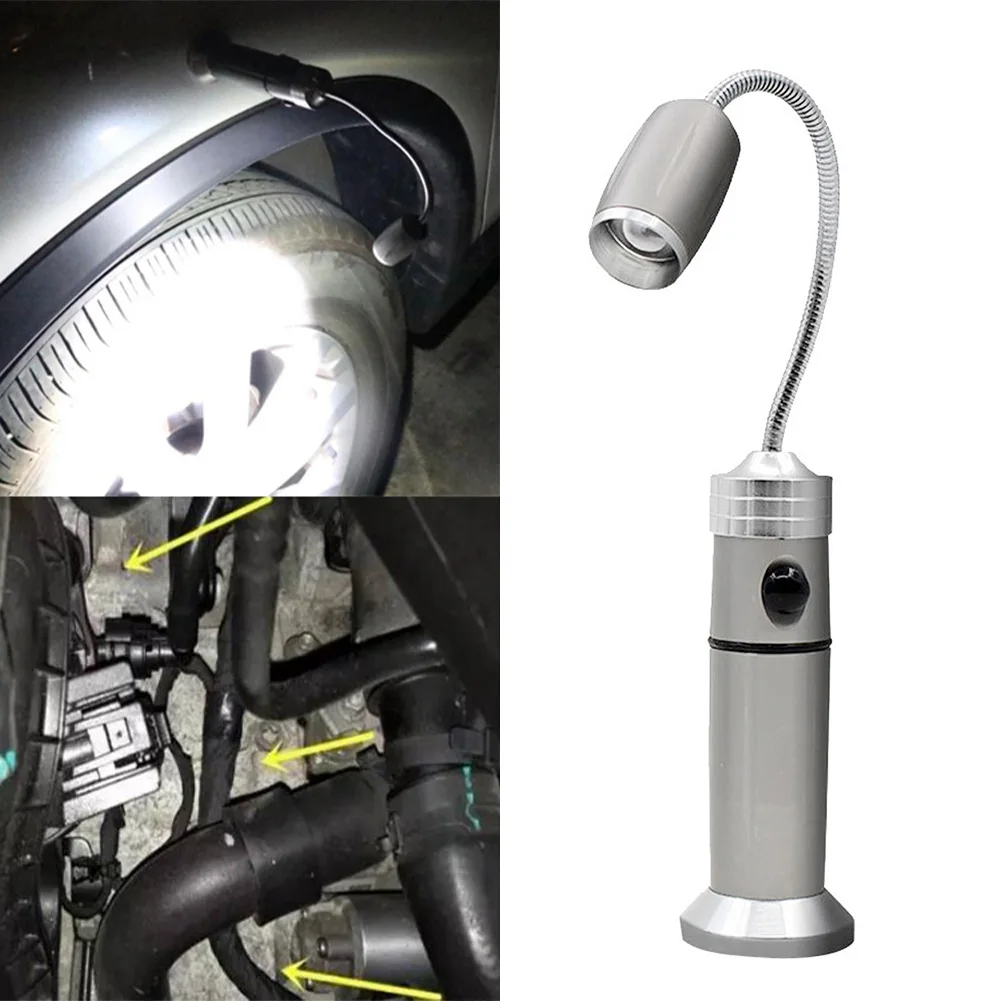 

2pcs Grill Light Magnetic Base 360 Degree Rotating Multifunctional Led Flexible Gooseneck Repair Tool Super Bright Flashlight