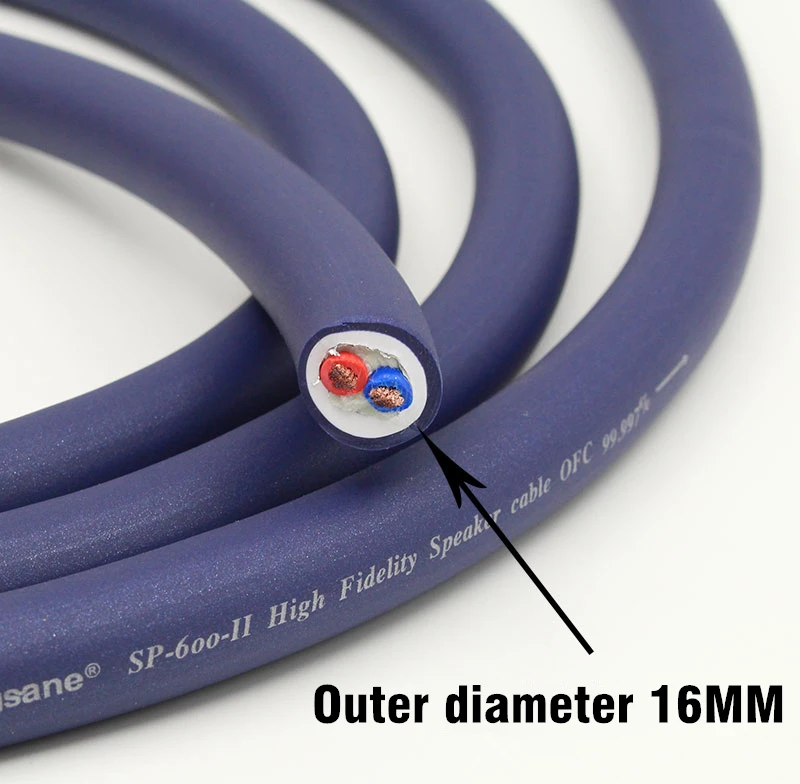 Аудиофильные кабели для динамиков HIFI бескислородный медный аудиокабель с