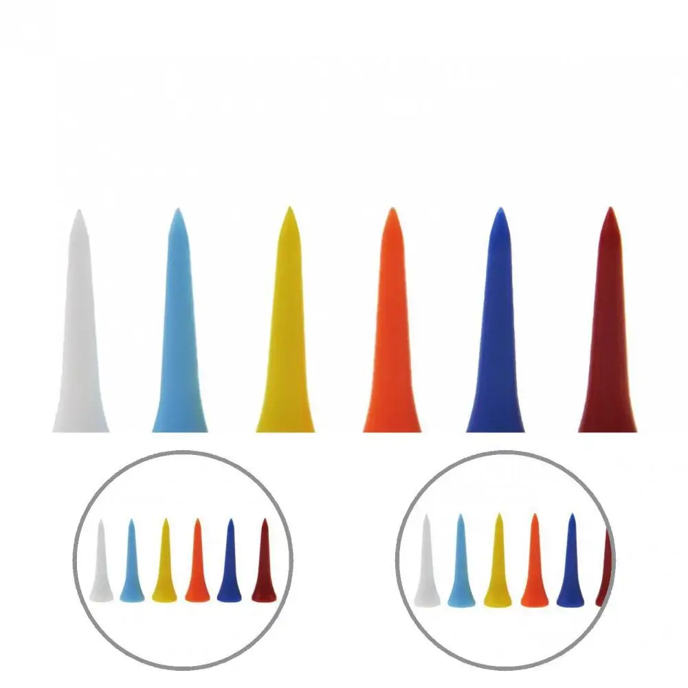 

Mixed Color 100Pcs/Set Great Professional Multi-colored Golf Tees Golf Accessories Spin Golf Tees Easy to Use for Yard