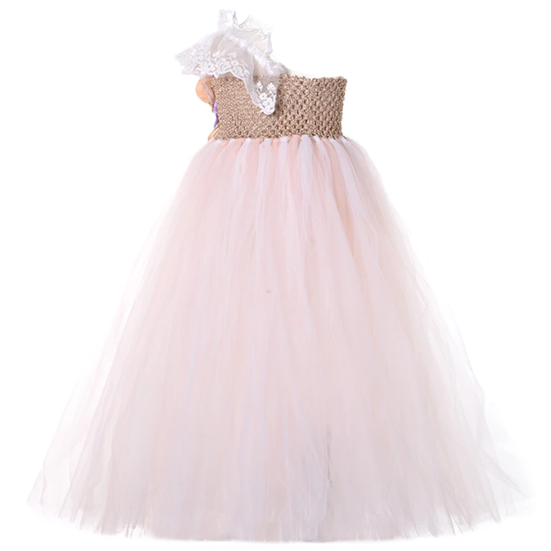 Платье-пачка сиреневого цвета на одно плечо кружевное платье с цветами для